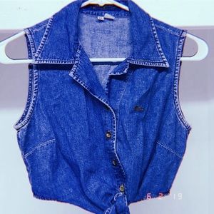 Vintage Guess Tank Top / Crop Top